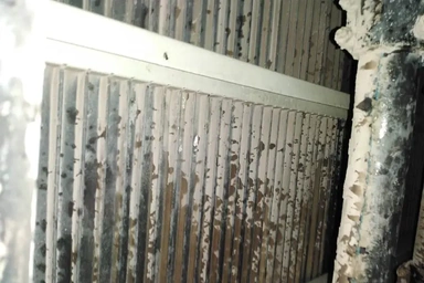 قبل از رسوب زدایی ایرواشرهای شرکت کروز با میتره سرد