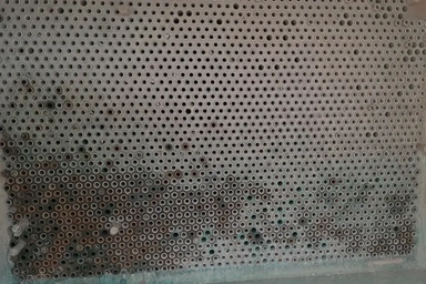 تصویر قبل از رسوب برداری کندانسور واحد بنزین سازی