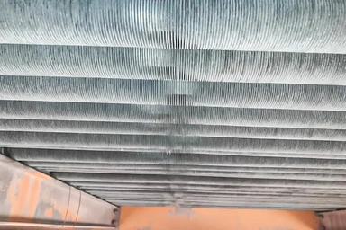 بعد از شستشوی شیمیایی ایرفن های پالایشگاه دهم با فوم بعد از شستشوی شیمیایی ایرفن های پالایشگاه دهم با فوم