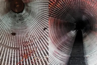 قبل از حذف رسوبات مبدل حرارتی صفحه ای