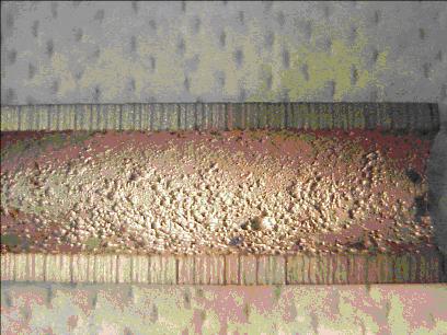 Corrosion inside the cooling pipe