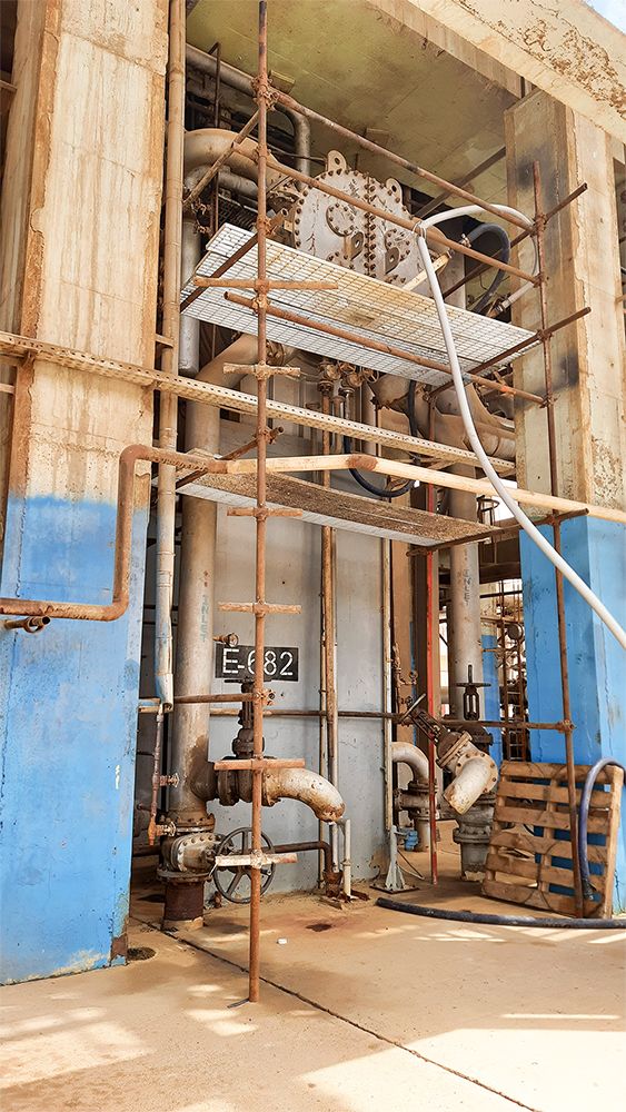 کندانسور واحد بنزین‌سازی پالایشگاه آبادان