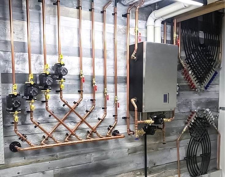 Annual maintenance of the heating system with specialized chemicals