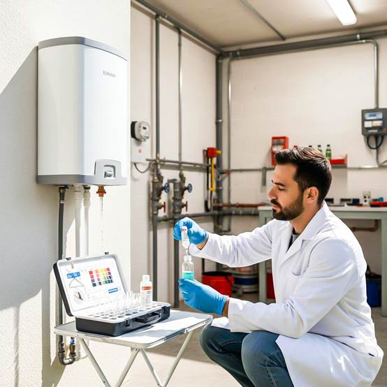 Water analysis of the villa heating system before winter