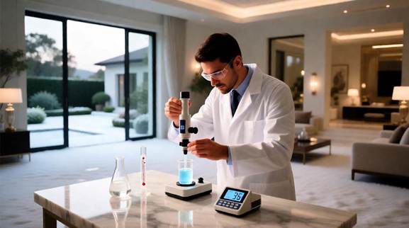 تست دمای انجماد واقعی ضدیخ سیستم گرمایش ویلا